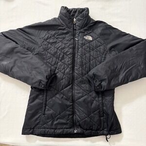 The North Face 550 Goose Down Puffer Jacket  Quilted Zip Up, Women's M, Black